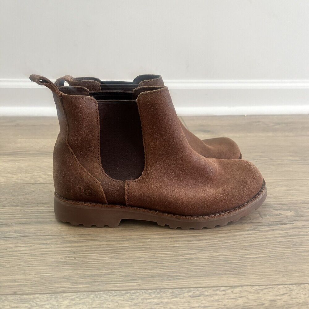 UGG Kids Brown Suede Chelsea Boots